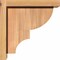 Ekena Millwork Ridgewood Smooth Corbel w/Backplate, Western Red Cedar, 5 1/2"W x 10"D x 10"H COR06X10X10RID01SWR - alternate 2